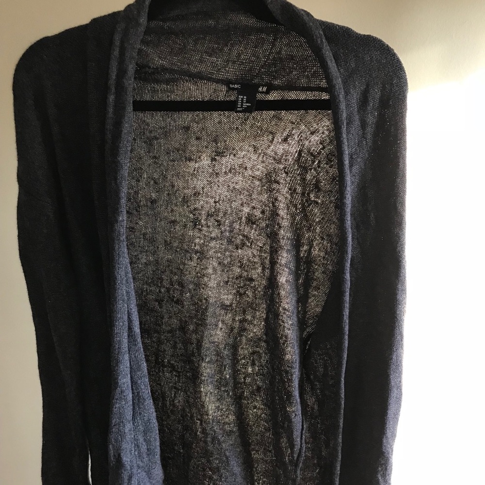 H&M Long Gray Cardigan Size XS